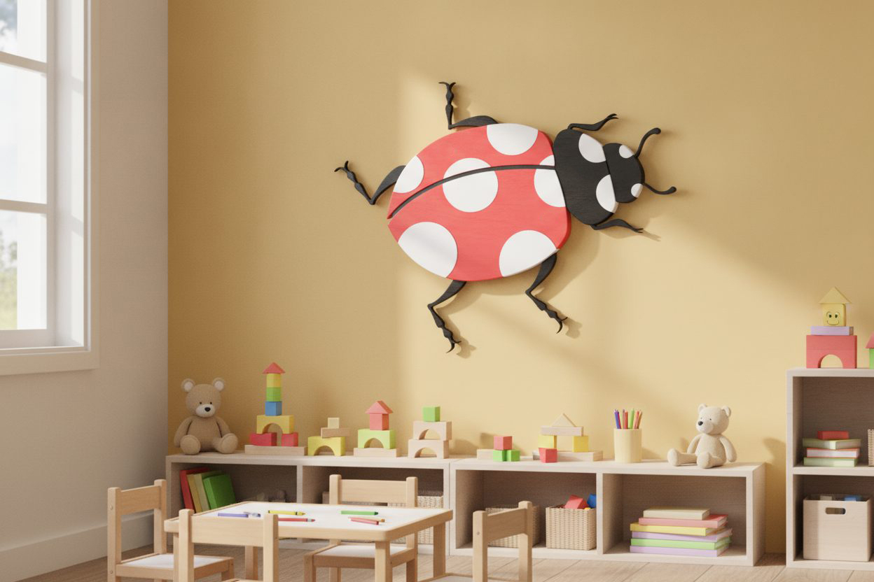 Ladybug wall cutout